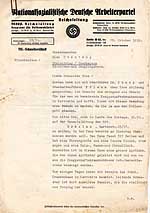 25.10.1939 – Ablösungsmitteilung NS-Generaloberin an Else O.