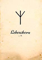 Broschüre "Lebensborn" e.V. (24 Seiten)